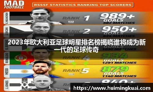 2023年欧大利亚足球明星排名榜揭晓谁将成为新一代的足球传奇